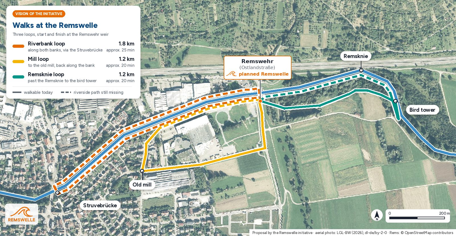 Overview map of the initiative's vision